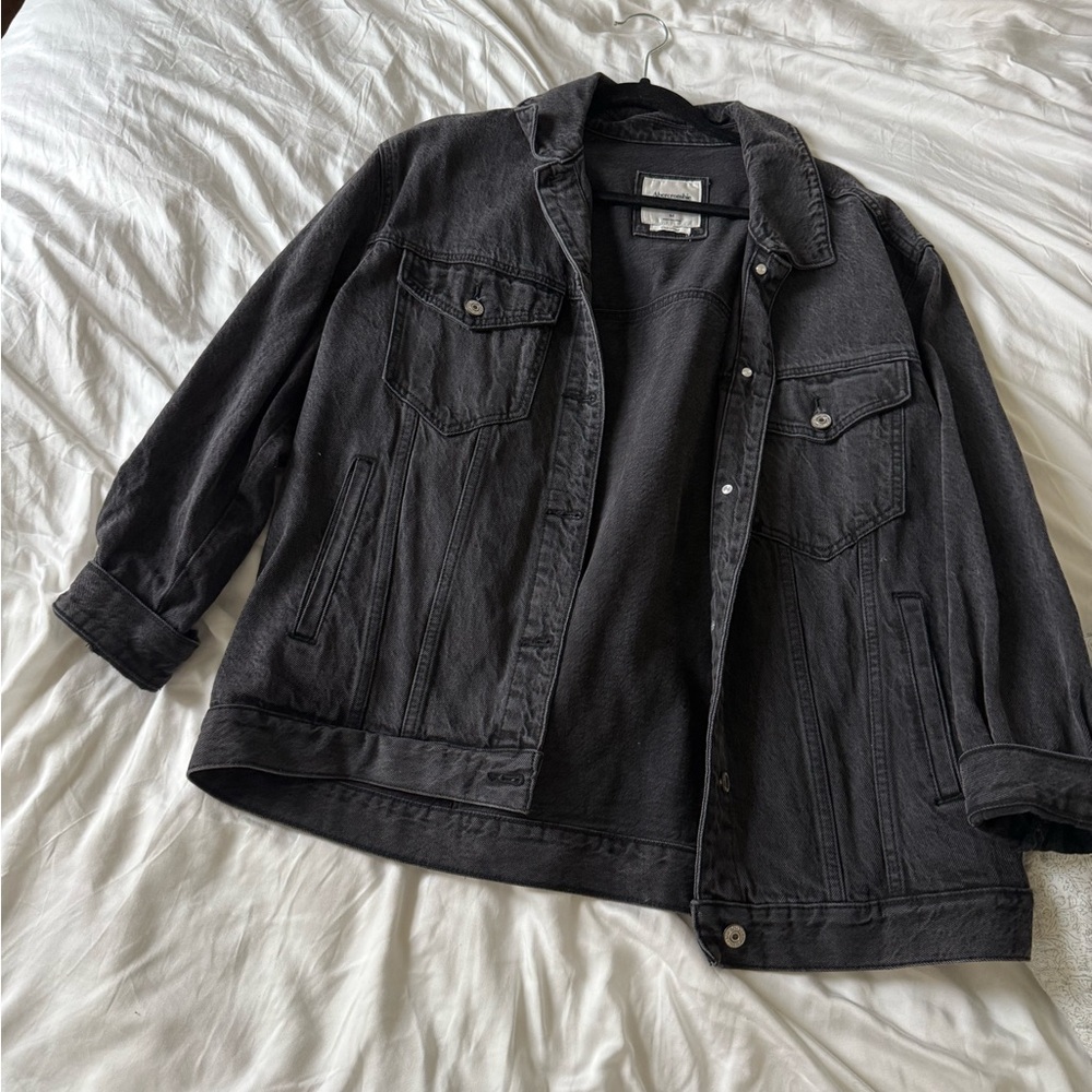 Black Abercrombie Denim Jacket